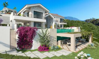 Villa mediterránea de lujo en venta con vistas al mar en prestigiosa urbanización cerrada en La Quinta en Benahavis - Marbella 49230 