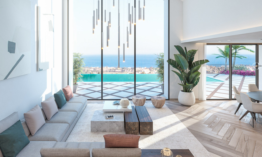 Villa mediterránea de lujo en venta con vistas al mar en prestigiosa urbanización cerrada en La Quinta en Benahavis - Marbella 49242