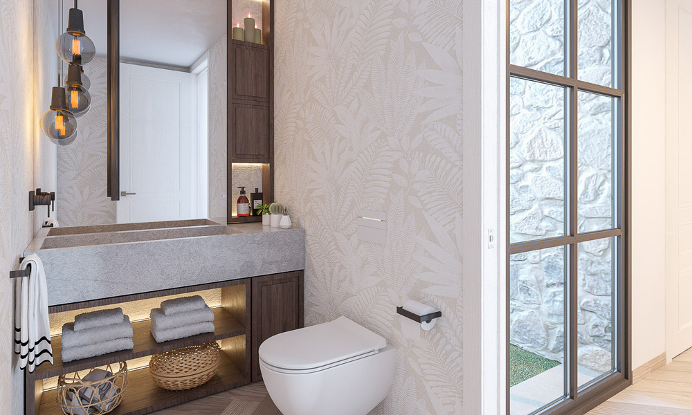 Villa mediterránea de lujo en venta con vistas al mar en prestigiosa urbanización cerrada en La Quinta en Benahavis - Marbella 49244