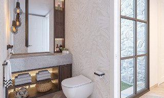 Villa mediterránea de lujo en venta con vistas al mar en prestigiosa urbanización cerrada en La Quinta en Benahavis - Marbella 49244 