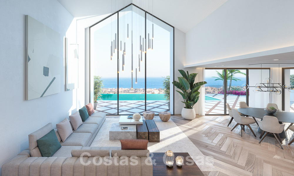 Villa mediterránea de lujo en venta con vistas al mar en prestigiosa urbanización cerrada en La Quinta en Benahavis - Marbella 49246