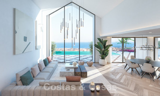 Villa mediterránea de lujo en venta con vistas al mar en prestigiosa urbanización cerrada en La Quinta en Benahavis - Marbella 49246 