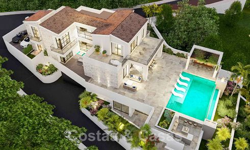 Exclusiva villa de lujo en venta con amplias zonas exteriores e impresionantes vistas al mar Mediterráneo en las colinas de Benahavis - Marbella 49325