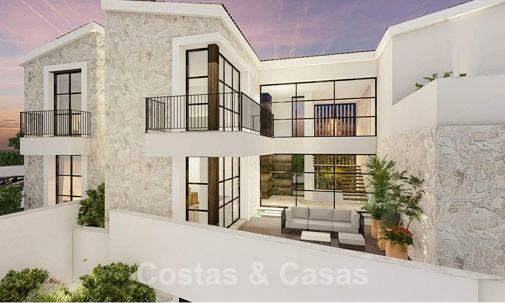 Exclusiva villa de lujo en venta con amplias zonas exteriores e impresionantes vistas al mar Mediterráneo en las colinas de Benahavis - Marbella 49328