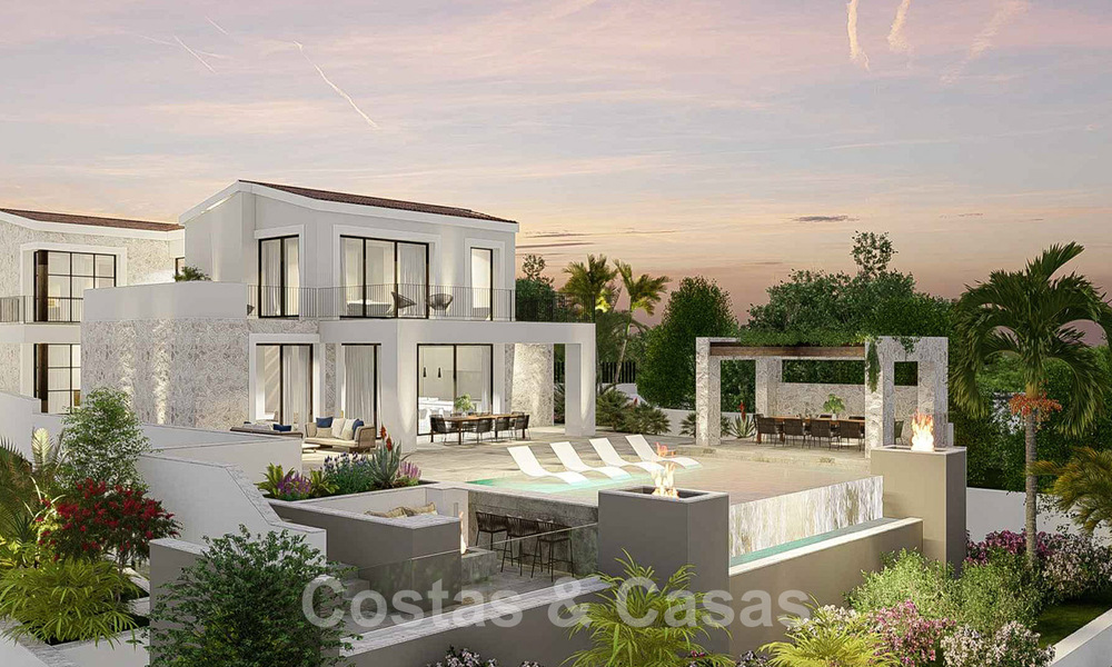 Exclusiva villa de lujo en venta con amplias zonas exteriores e impresionantes vistas al mar Mediterráneo en las colinas de Benahavis - Marbella 49331