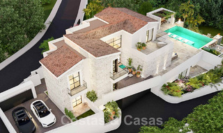 Exclusiva villa de lujo en venta con amplias zonas exteriores e impresionantes vistas al mar Mediterráneo en las colinas de Benahavis - Marbella 49332 
