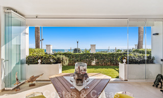 Se vende apartamento listo para entrar a vivir en exclusivo complejo de playa con vistas abiertas al mar a un paso del centro de Estepona 49307 