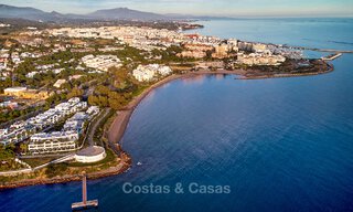 Se vende apartamento listo para entrar a vivir en exclusivo complejo de playa con vistas abiertas al mar a un paso del centro de Estepona 49308 