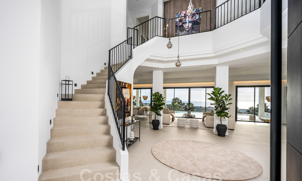 Exclusiva villa de diseño con vistas panorámicas al mar en venta en un resort de golf de cinco estrellas en Marbella - Benahavis 48825