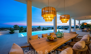 Exclusiva villa de diseño con vistas panorámicas al mar en venta en un resort de golf de cinco estrellas en Marbella - Benahavis 48827 