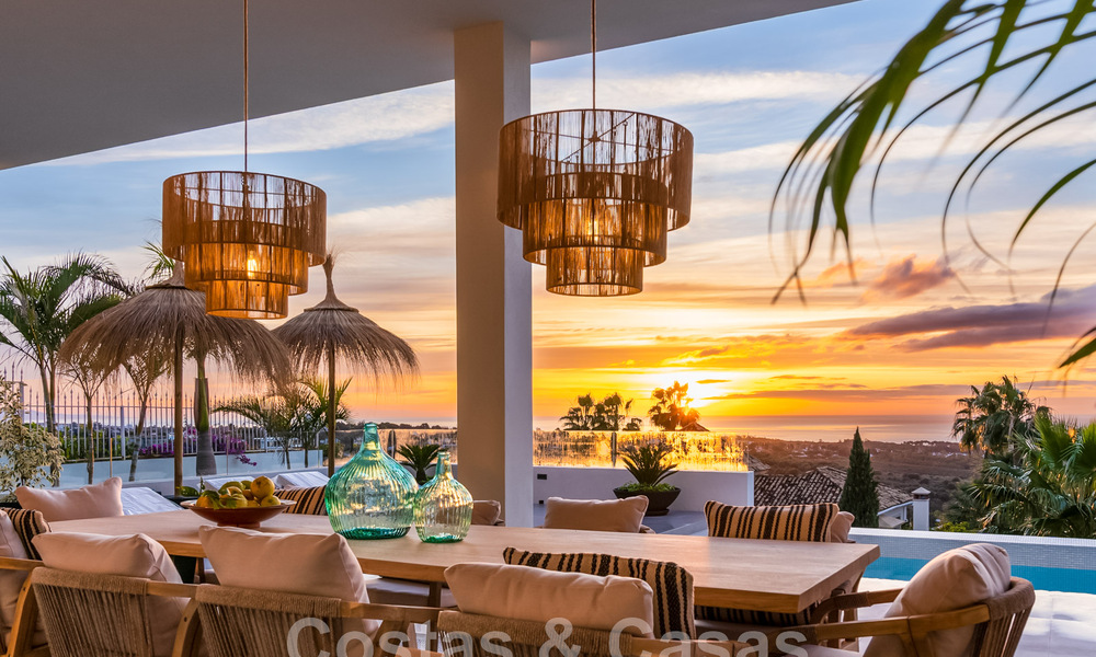 Exclusiva villa de diseño con vistas panorámicas al mar en venta en un resort de golf de cinco estrellas en Marbella - Benahavis 48841
