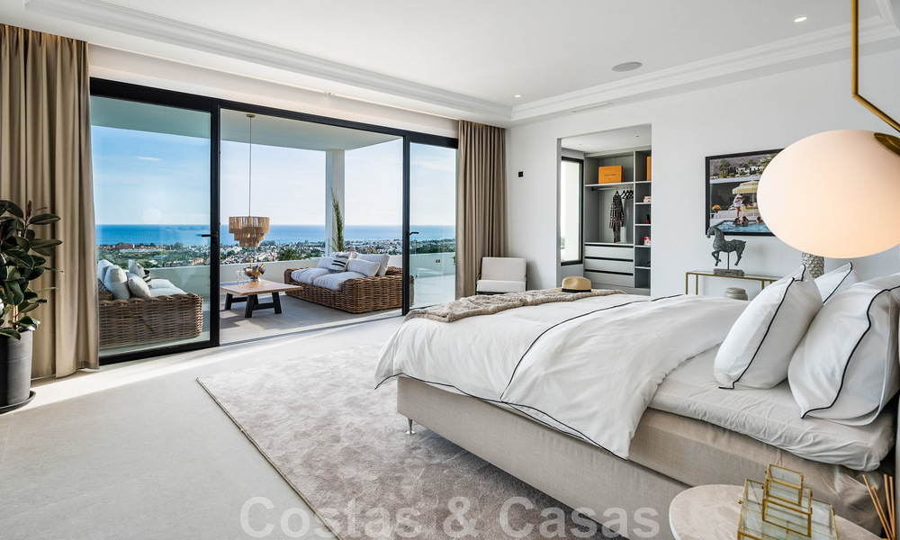 Exclusiva villa de diseño con vistas panorámicas al mar en venta en un resort de golf de cinco estrellas en Marbella - Benahavis 48882