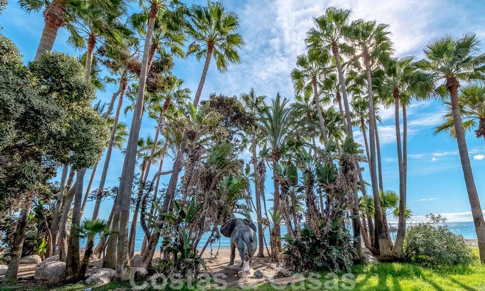 Apartamento de 3 dormitorios en venta en urbanización exclusiva y cerrada en primera línea de playa en San Pedro, Marbella 49657