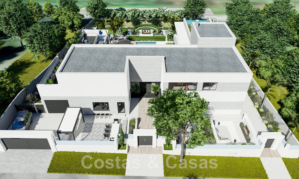 Parcela + proyecto de una sofisticada villa en venta situada en la muy exclusiva y cerrada comunidad de Sotogrande, Costa del Sol 49011