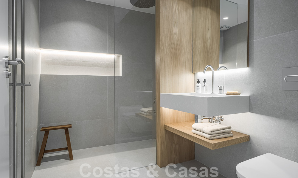 2 exclusivos apartamentos en venta con amplia terraza, piscina privada y vistas a La concha en Nueva Andalucia, Marbella 50111