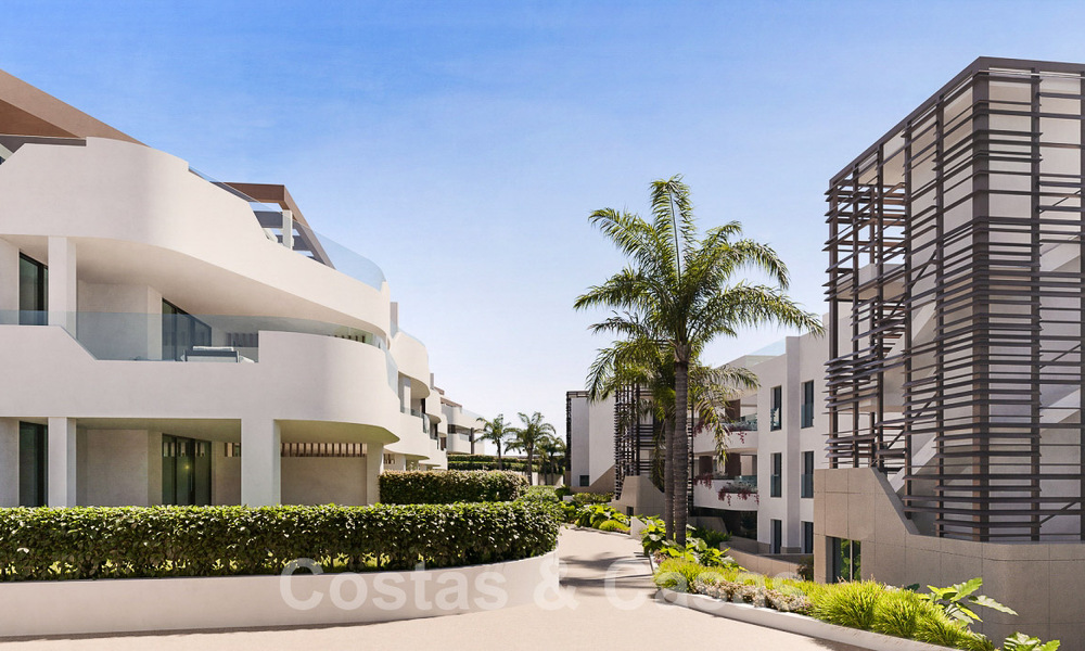 Nuevos y lujosos apartamentos de estilo contemporáneo en venta con amplias terrazas y vistas panorámicas en la Nueva Milla de Oro entre Marbella y Estepona 50053