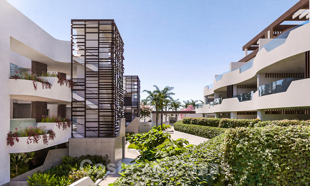 Nuevos y lujosos apartamentos de estilo contemporáneo en venta con amplias terrazas y vistas panorámicas en la Nueva Milla de Oro entre Marbella y Estepona 50054