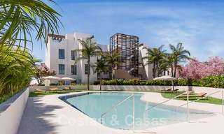 Nuevos y lujosos apartamentos de estilo contemporáneo en venta con amplias terrazas y vistas panorámicas en la Nueva Milla de Oro entre Marbella y Estepona 50055 