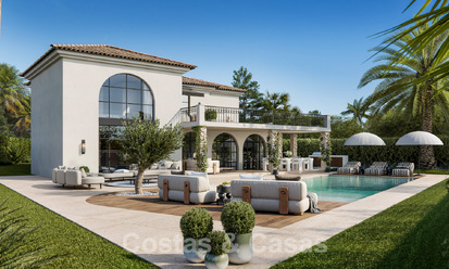 Villa de lujo de estilo mediterráneo en venta junto al campo de golf Las Brisas en el valle del golf de Nueva Andalucía, Marbella 50244