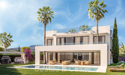 2 prestigiosas villas de nueva construcción en venta a poca distancia de una impresionante casa club de golf en la Nueva Milla de Oro, entre Marbella y Estepona 49831