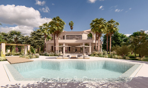 Mediterráneo, villa de lujo en venta en prestigiosa zona residencial rodeada de campos de golf del valle de Nueva Andalucía, Marbella 50530