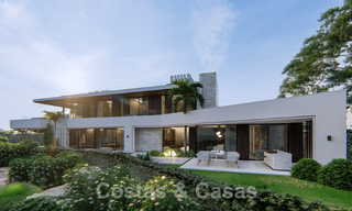 Nueva villa de diseño contemporáneo en venta a un paso de la playa de la Nueva Milla de Oro, entre Marbella y Estepona 50022 
