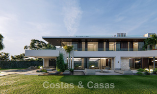 Nueva villa de diseño contemporáneo en venta a un paso de la playa de la Nueva Milla de Oro, entre Marbella y Estepona 50026 