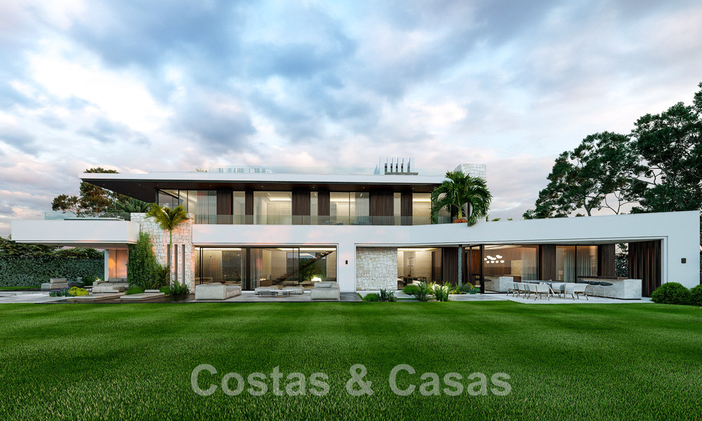 Nueva villa de diseño contemporáneo en venta a un paso de la playa de la Nueva Milla de Oro, entre Marbella y Estepona 50027