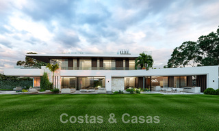 Nueva villa de diseño contemporáneo en venta a un paso de la playa de la Nueva Milla de Oro, entre Marbella y Estepona 50027 