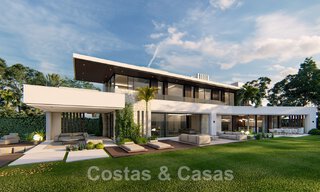 Nueva villa de diseño contemporáneo en venta a un paso de la playa de la Nueva Milla de Oro, entre Marbella y Estepona 50028 