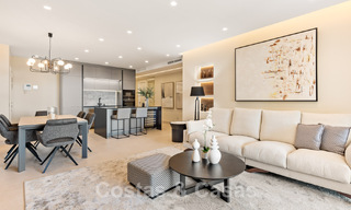 Amplio y elegante apartamento en venta en complejo cerrado en primera línea de playa con vistas al mar, en la Nueva Milla de Oro de Marbella - Estepona 51331 