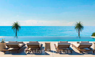 Exclusiva villa de diseño en venta en primera línea de playa con preciosas vistas al mar en la Nueva Milla de Oro entre Marbella y Estepona 51188 