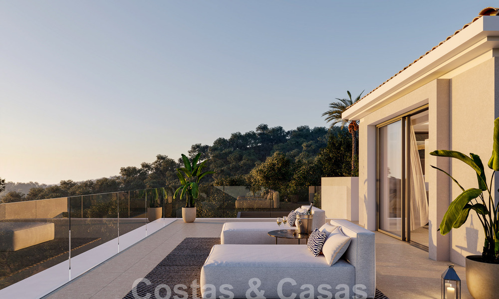 Nueva villa de lujo en venta con un estilo arquitectónico contemporáneo situada en una comunidad segura de Nueva Andalucia, Marbella 51464