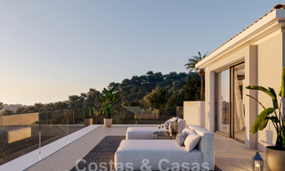 Nueva villa de lujo en venta con un estilo arquitectónico contemporáneo situada en una comunidad segura de Nueva Andalucia, Marbella 51464 