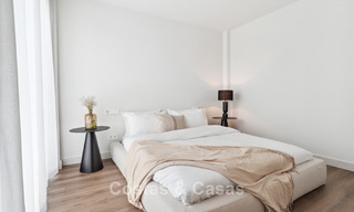 Nueva villa de lujo en venta con un estilo arquitectónico contemporáneo situada en una comunidad segura de Nueva Andalucia, Marbella 782509 