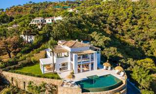 Sublime villa mediterránea de lujo con alojamiento para invitados e impresionantes vistas al mar en venta en El Madroñal, Marbella - Benahavis 51545 