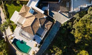 Sublime villa mediterránea de lujo con alojamiento para invitados e impresionantes vistas al mar en venta en El Madroñal, Marbella - Benahavis 51546 