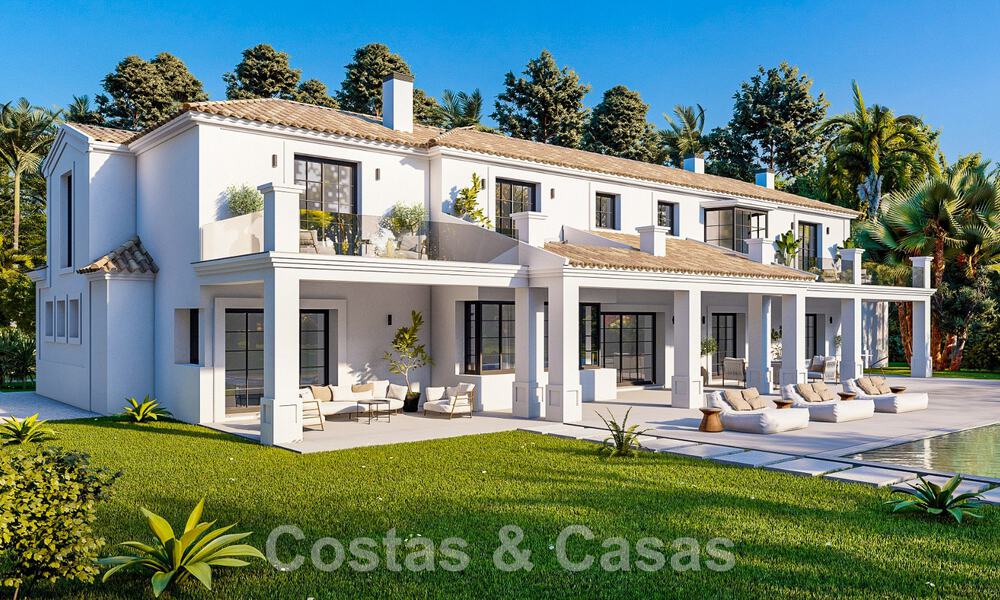 Parcela + proyecto de villa de lujo en venta en una urbanización tranquila a poca distancia de la playa en Guadalmina Baja, Marbella 52607