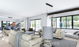 Parcela + proyecto de villa de lujo en venta en una urbanización tranquila a poca distancia de la playa en Guadalmina Baja, Marbella 52612 