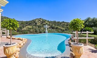 Tradicional villa de lujo en venta con impresionantes vistas en la frontera de Marbella y Mijas 51757 