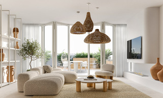 Exclusiva casa adosada reformada en venta a un paso de la playa con vistas al mar, al este de Marbella 52025 
