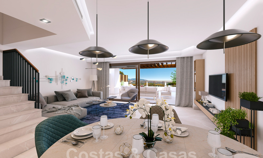 Nuevo proyecto de 8 adosados en venta, con vistas abiertas a los campos de golf del codiciado resort de golf de La Cala Golf, Mijas 53275