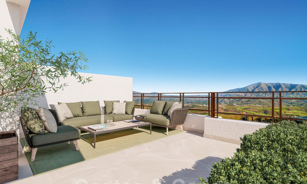 Nuevo proyecto de 8 adosados en venta, con vistas abiertas a los campos de golf del codiciado resort de golf de La Cala Golf, Mijas 53278