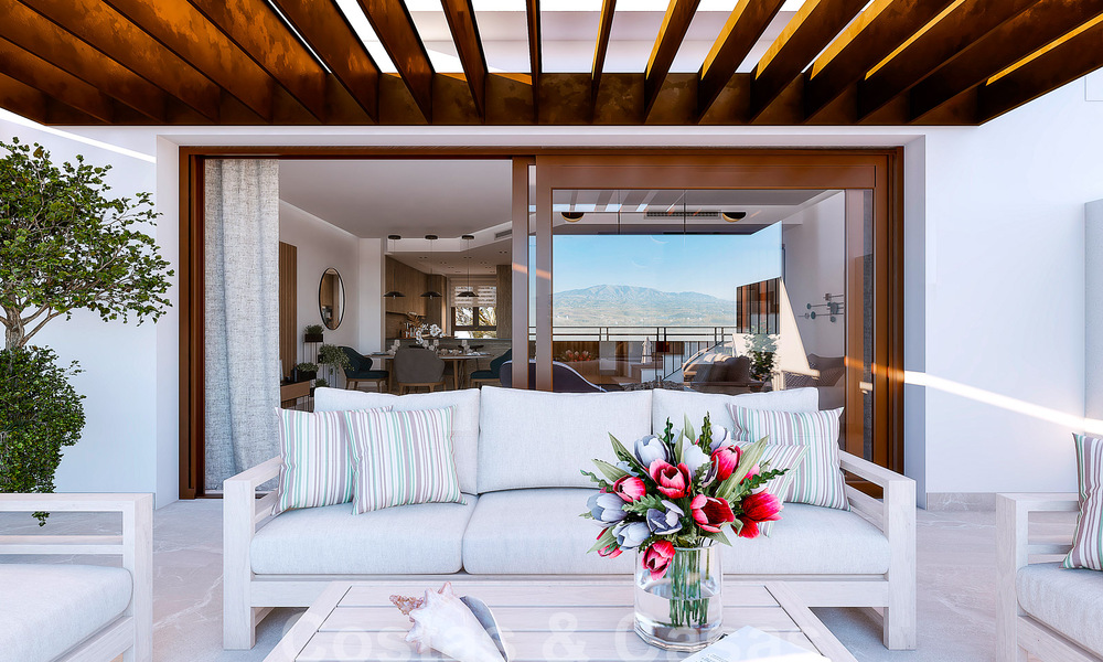 Nuevo proyecto de 8 adosados en venta, con vistas abiertas a los campos de golf del codiciado resort de golf de La Cala Golf, Mijas 53279