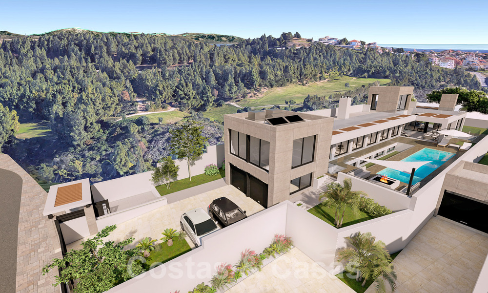 3 Nuevas villas en venta a un paso del campo de golf en un complejo de lujo en Mijas, Costa del Sol 53550