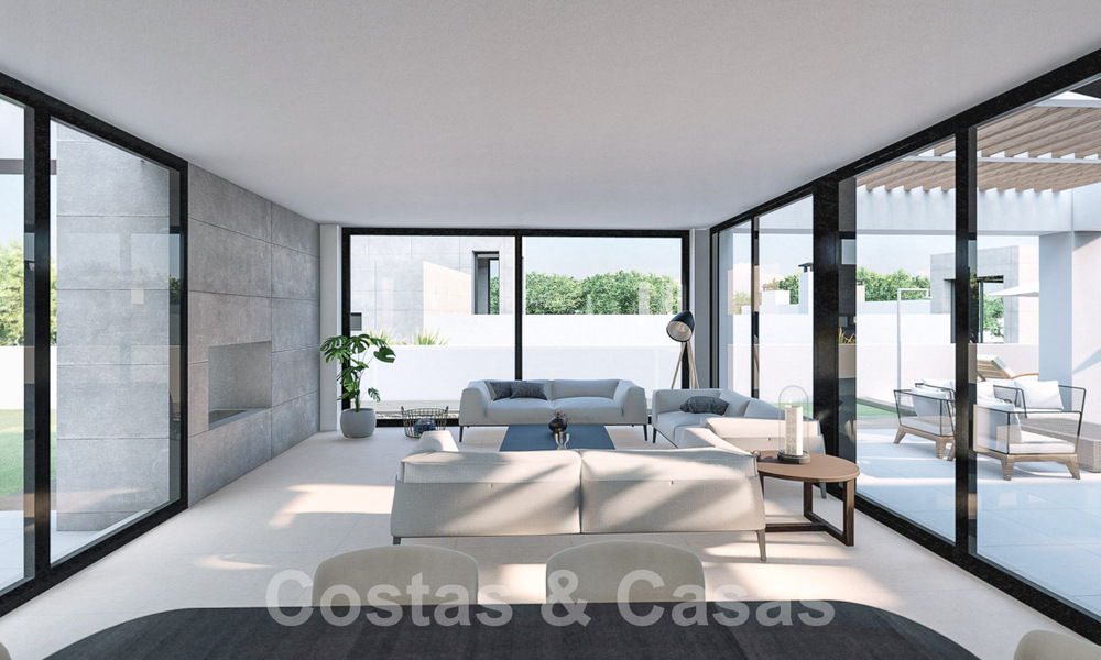 3 Nuevas villas en venta a un paso del campo de golf en un complejo de lujo en Mijas, Costa del Sol 53555