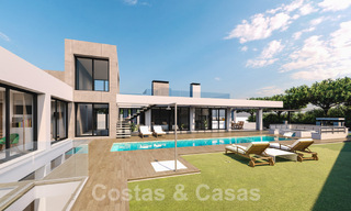 3 Nuevas villas en venta a un paso del campo de golf en un complejo de lujo en Mijas, Costa del Sol 53557 