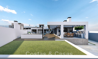 3 Nuevas villas en venta a un paso del campo de golf en un complejo de lujo en Mijas, Costa del Sol 53562 