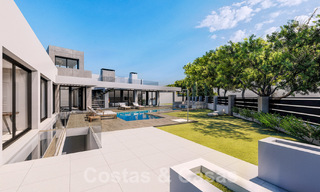 3 Nuevas villas en venta a un paso del campo de golf en un complejo de lujo en Mijas, Costa del Sol 53566 