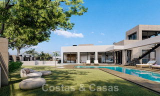 3 Nuevas villas en venta a un paso del campo de golf en un complejo de lujo en Mijas, Costa del Sol 53567 